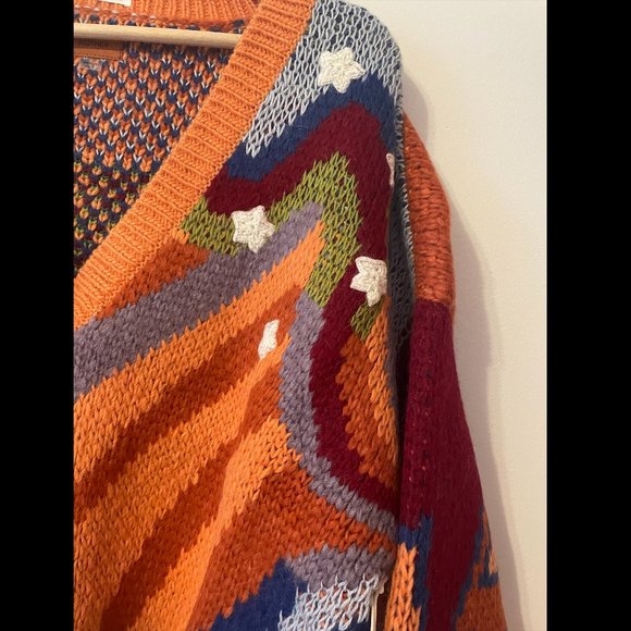 NWT MOTHER The Button Cardigan (Good Trip) - Picture 12 of 14